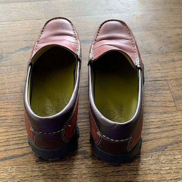 Cole Haan red leather slip on oxford style loafers size 5.5 - Picture 4 of 11